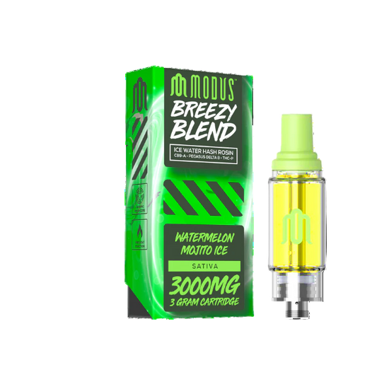 Modus Breezy Blend 3g 3000mg Cartridge Watermelon Mojito Ice Sativa