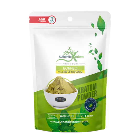 NJOY KRATOM POWDER 100G - BORNEO YELLOW VEIN - Seven Tech