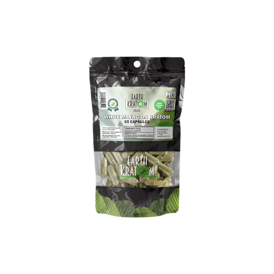 EARTH KRATOM CAPSULES 65CT - MAENG DA WHITE VEIN - Seven Tech