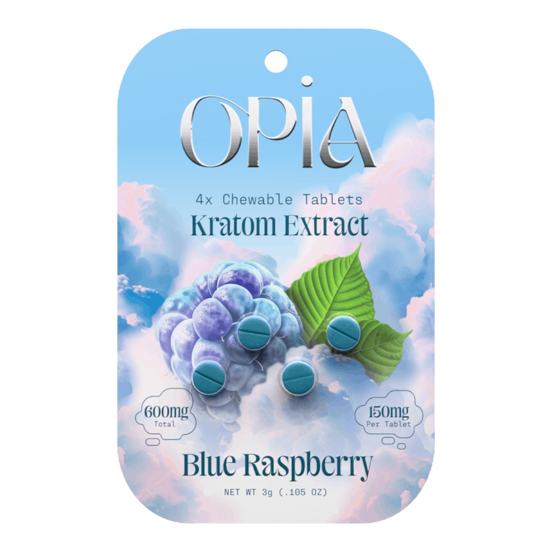 OPIA KRATOM EXTRACT TABLETS 150MG 4CT - BLUE RASPBERRY - Seven Tech