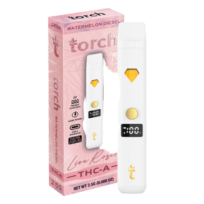 Torch Live Rosin Disposable 2.5g Watermelon Diesel Sativa