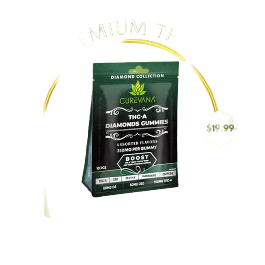 CUREVANA THC-A DIAMOND GUMMIES 250MG 10CT - BOOST