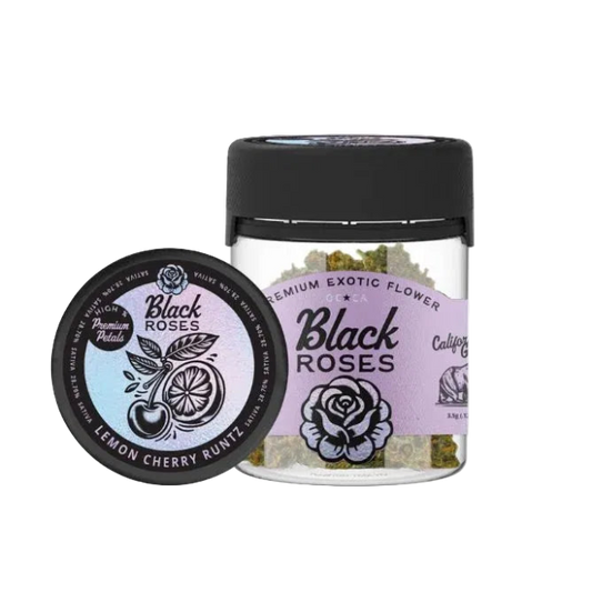 Black Roses Premium Exotic THC-A Flower 3.5g Jar Lemon Cherry Runtz Sativa