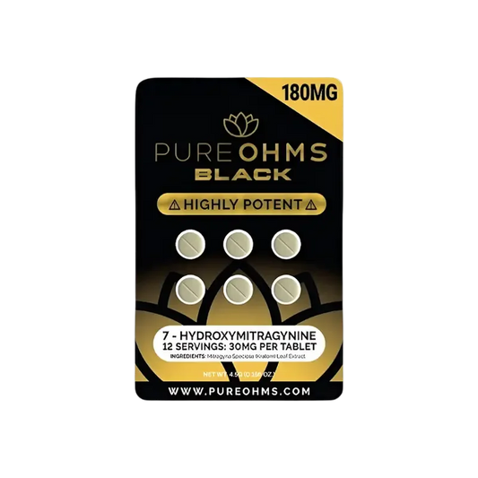 🎁 Pure Ohms Black 6ct 7OH Tabs 30mg Per Tablet (100% off) - Seven Tech