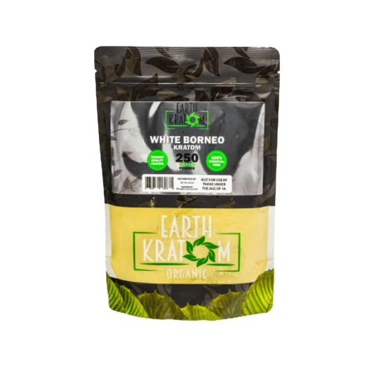 EARTH KRATOM POWDER 250G - BORNEO WHITE VEIN - Seven Tech