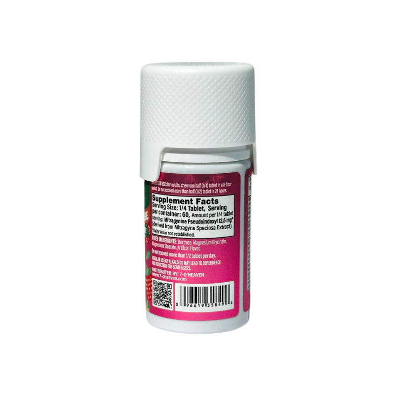 7 O'Heaven 15ct 7OH Tabs Strawberry Glimpse 50mg Per Tablets - Seven Tech