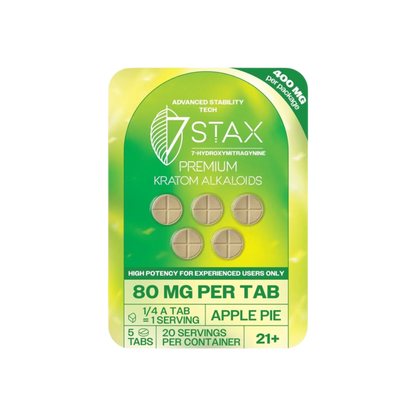 7Stax 5ct 7OH Tabs Apple Pie 80mg per Tablet - Seven Tech