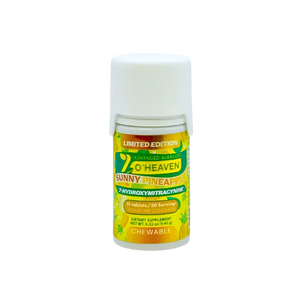 A bottle of Sunny Pineapple chewable tablets.