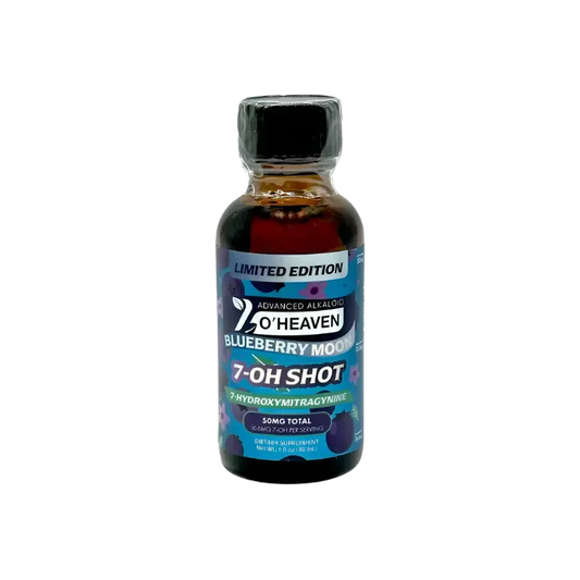 7 O'Heaven 7-Hydroxymitragynine Shot Blueberry Moon 50mg - Seven Tech
