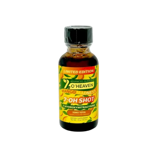 🎁 7 O'Heaven 7-Hydroxymitragynine Shot Mango Madness 50mg (100% off)