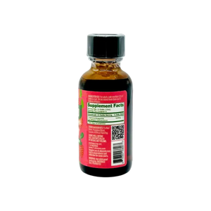 Small bottle of liquid supplement.