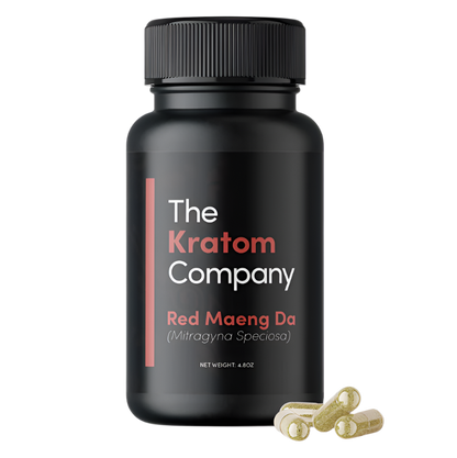 THE KRATOM COMPANY CAPSULES 150CT / 4.8OZ / 500MG - MAENG DA RED VEIN - Seven Tech