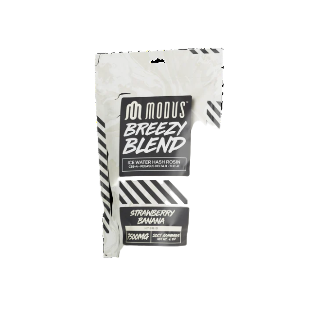 Modus Breezy Blend 7500mg Gummies Strawberry Banana Hybrid