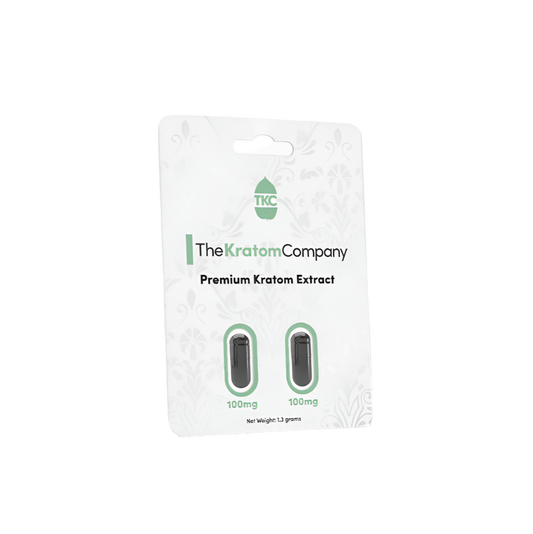 THE KRATOM COMPANY CAPSULES 2CT / 1.3G / 100MG - PREMIUM KRATOM EXTRACT - Seven Tech