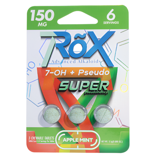 7ROX 3ct 7OH Pseudoindoxyl Tabs Apple Mint 50mg Per Tablets - Seven Tech