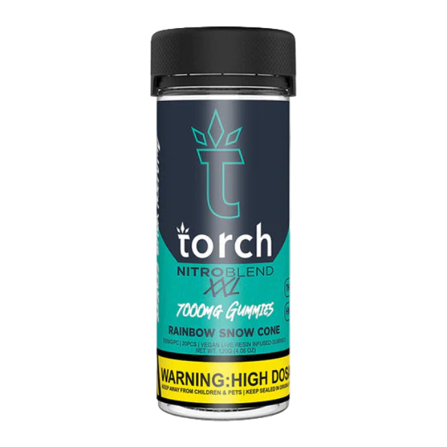 Torch Nitro Blend XXL 7000mg Gummies Rainbow Snow Cone