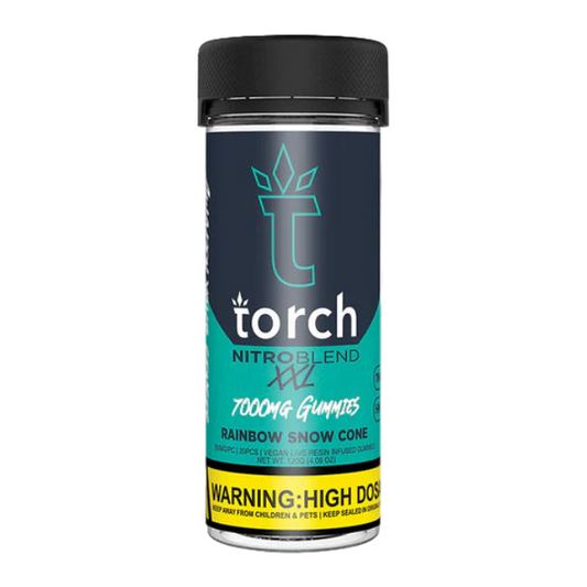 Torch Nitro Blend XXL 7000mg Gummies Rainbow Snow Cone