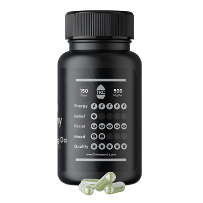 THE KRATOM COMPANY CAPSULES 150CT / 4.8OZ / 500MG - MAENG DA WHITE VEIN - Seven Tech