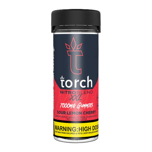 Torch Nitro Blend XXL 7000mg Gummies Sour Lemon Cherry