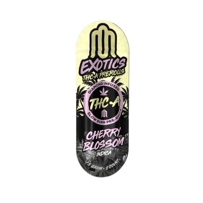 Modus Exotics Diamond Infused Slow Burning 1.5g 2pk THC-A Pre-Rolls Cherry Blossom Indica