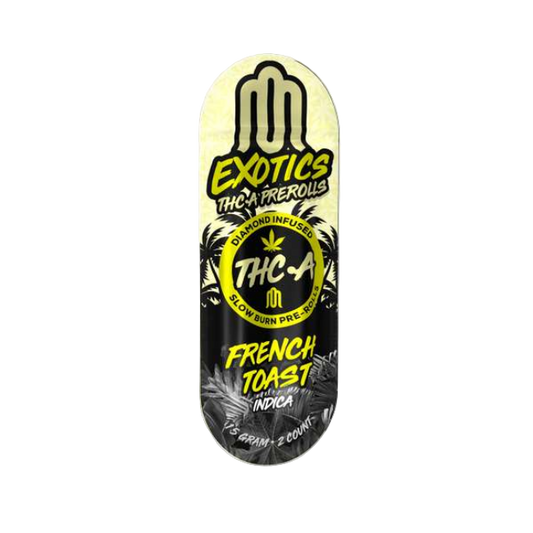 Modus Exotics Diamond Infused Slow Burning 1.5g 2pk THC-A Pre-Rolls French Toast Indica