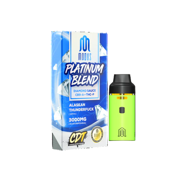 Modus Platinum Blend Diamond Sauce CB9-A + THC-P 3000mg Disposable Alaskan Thunder Fuck Sativa
