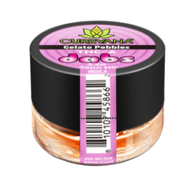CUREVANA THC-A DABS 3.5G JAR - GELATO PEBBLES