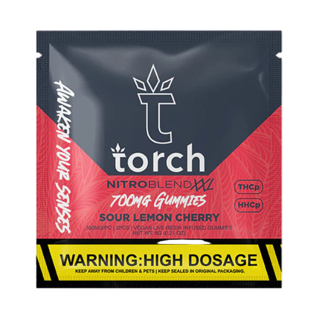 Torch Nitro Blend XXL 700mg Gummies Sour Lemon Cherry
