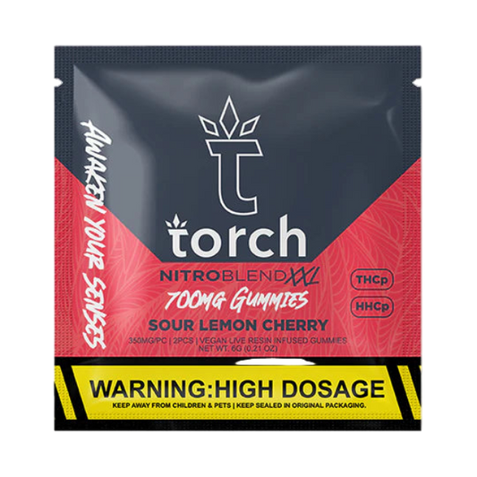 Torch Nitro Blend XXL 700mg Gummies Sour Lemon Cherry