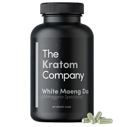 THE KRATOM COMPANY CAPSULES 500CT / 14.4OZ / 500MG - MAENG DA WHITE VEIN - Seven Tech