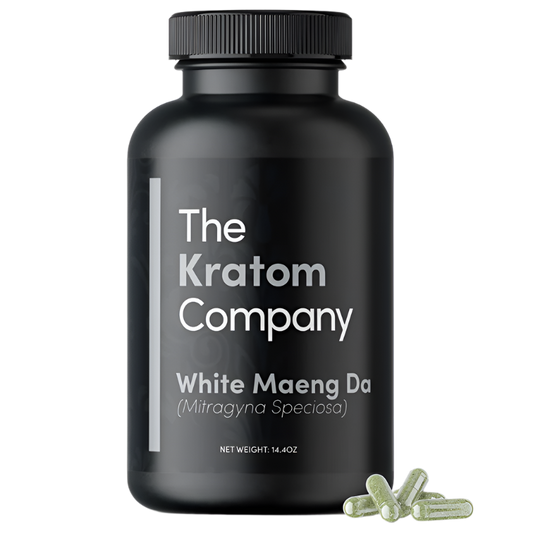 THE KRATOM COMPANY CAPSULES 500CT / 14.4OZ / 500MG - MAENG DA WHITE VEIN - Seven Tech