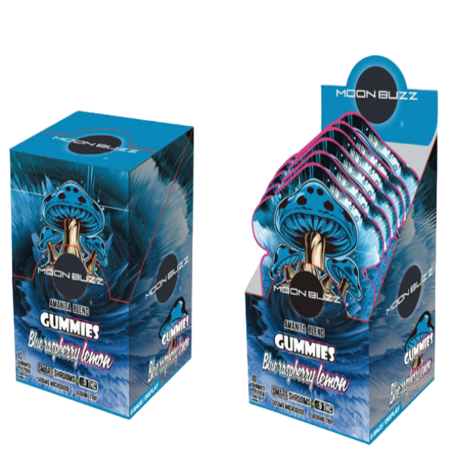 SHRUUMBUZZ AMANITA BLEND GUMMIES 500MG 10CT - BLUE RASPBERRY LEMON