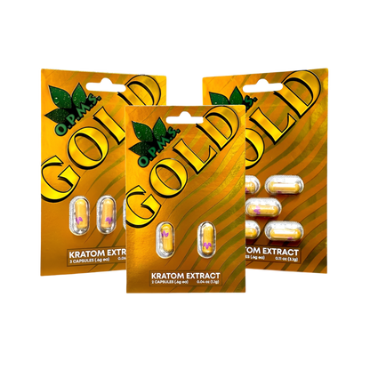 O.P.M.S. KRATOM CAPSULES - GOLD 2CT - Seven Tech