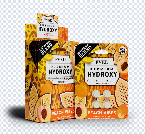 FVKD Seven 4ct 7OH Tabs Peachy Vibes 60mg Per Tablet