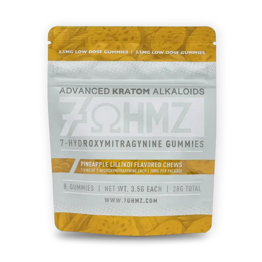 7OHMZ 8ct 7OH Gummies Pineapple Lilikoi Chews 3.5mg per Gummy - Seven Tech