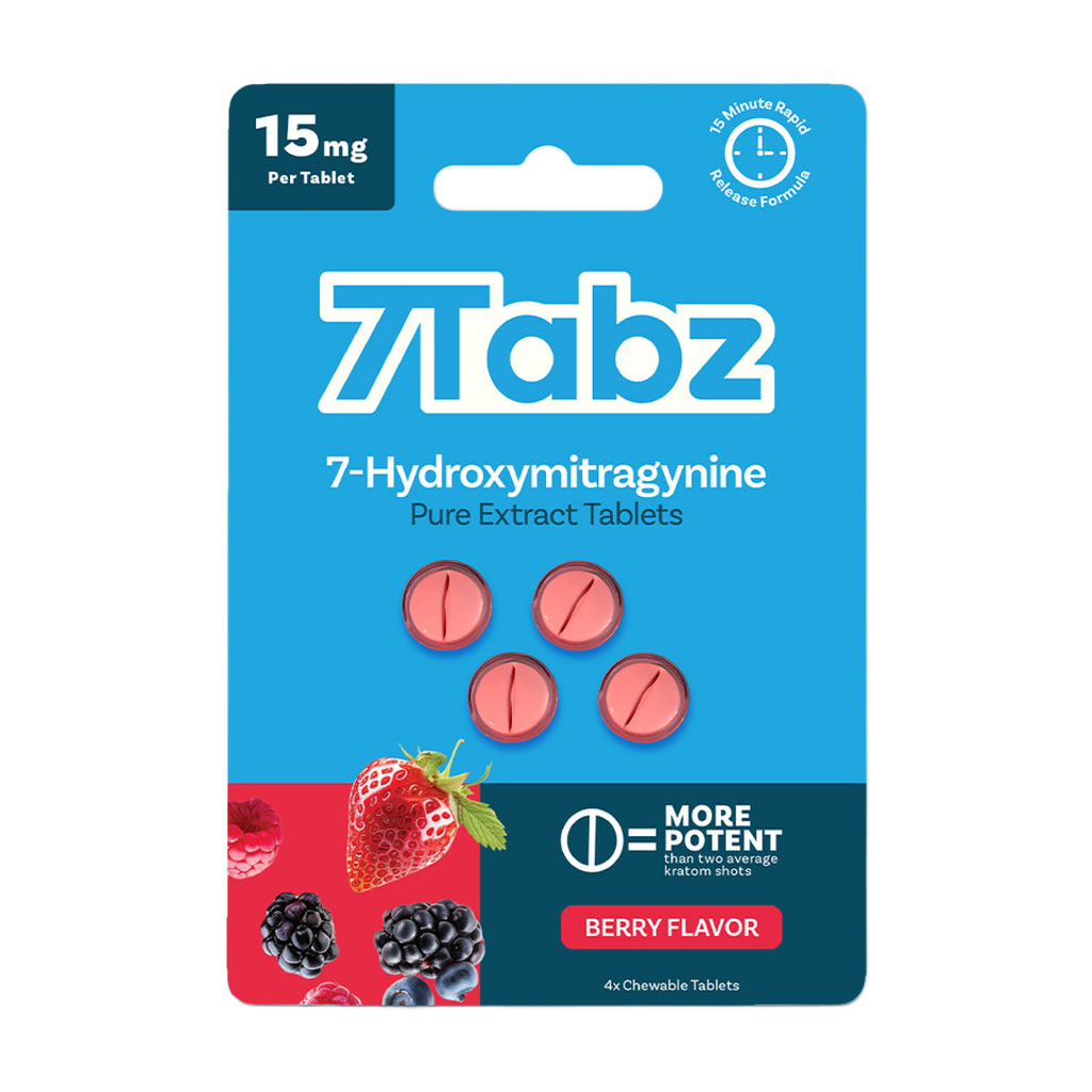 7Tabz 7-OH Extract Tabs Berry 4ct 15mg 7Tabz  7OH+