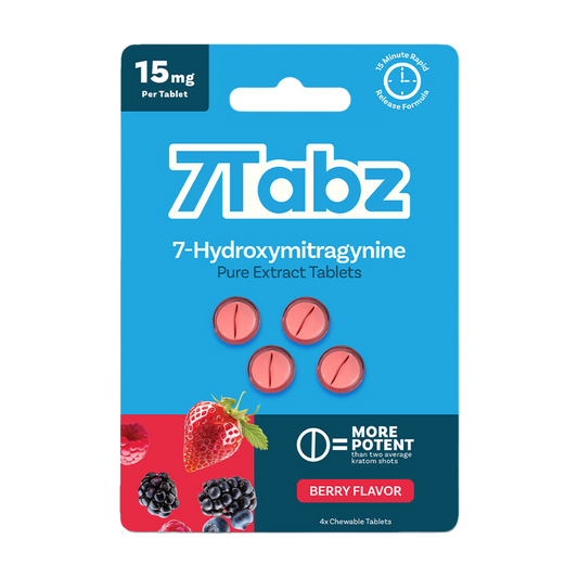 7Tabz 7-OH Extract Tabs Berry 4ct 15mg 7Tabz  7OH+