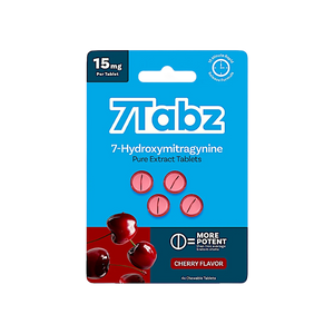 7Tabz 7-OH Extract Tabs Cherry 4ct 15mg 7Tabz  7OH+