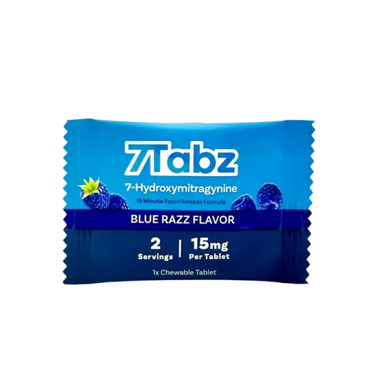 7Tabz 1ct 7OH Chewable Tabs Blue Razz 15mg per Tablet - Seven Tech