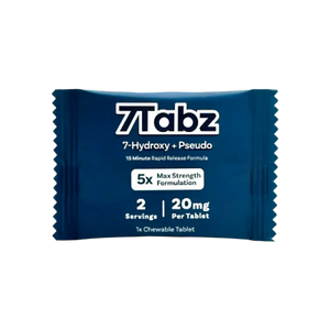 Blue 7Tabz supplement packet.