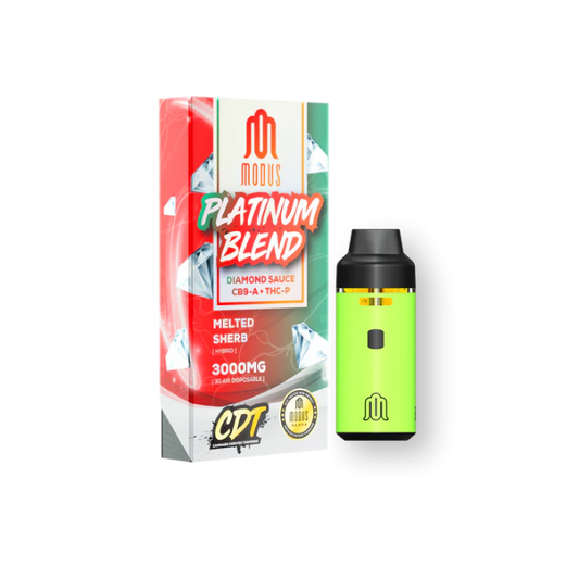 Modus Platinum Blend Diamond Sauce CB9-A + THC-P 3000mg Disposable Melted Sherb Hybrid