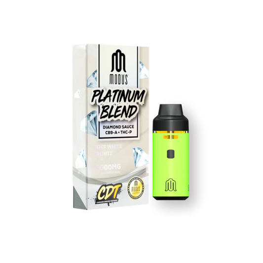 Modus Platinum Blend Diamond Sauce CB9-A + THC-P 3000mg Disposable Off White Runtz Hybrid