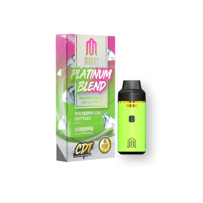 Modus Platinum Blend Diamond Sauce CB9-A + THC-P 3000mg Disposable Watermelon Zkittles Indica