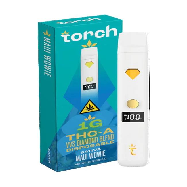 Torch THC-A 1g VVS Diamond Blend Disposable Maui Wowie Sativa