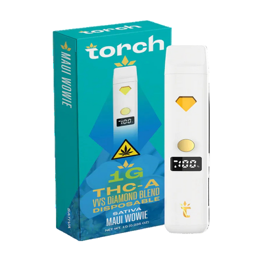 Torch THC-A 1g VVS Diamond Blend Disposable Maui Wowie Sativa