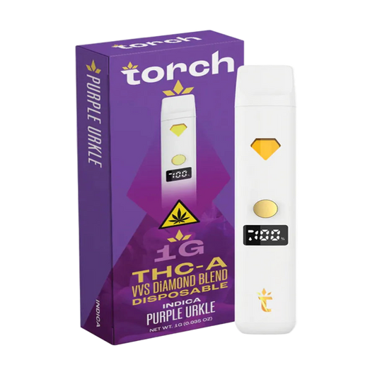 Torch THC-A 1g VVS Diamond Blend Disposable Purple Urkle Indica