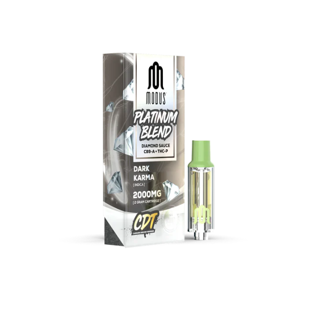 Modus Platinum Blend Diamond Sauce CB9-A + THC-P 2000mg Cartridge Dark Karma Indica