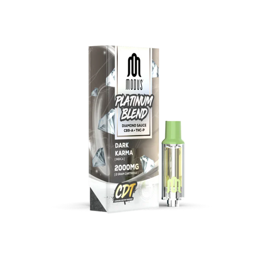Modus Platinum Blend Diamond Sauce CB9-A + THC-P 2000mg Cartridge Dark Karma Indica
