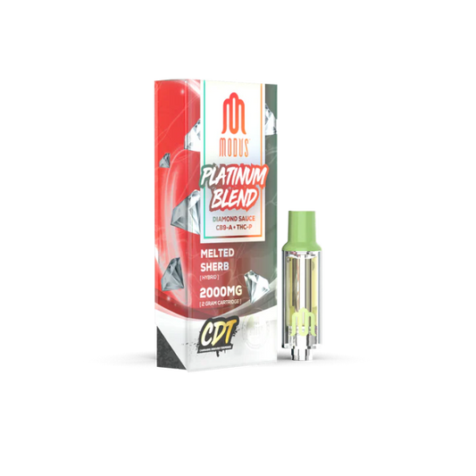 Modus Platinum Blend Diamond Sauce CB9-A + THC-P 2000mg Cartridge Melted Sherb Hybrid