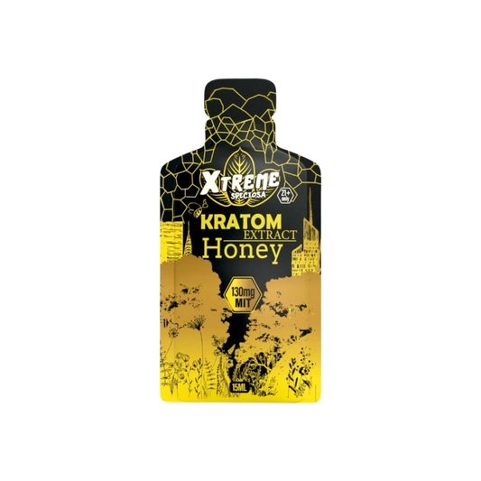 XTREME SPECIOSA KRATOM EXTRACT 15ML MIT POUCH 130MG - HONEY - Seven Tech